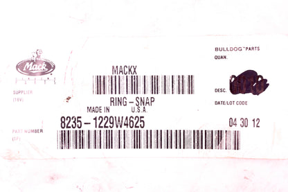Mack 8235-1229W4625, 1229 W 4625 Meritor Snap Ring NOS