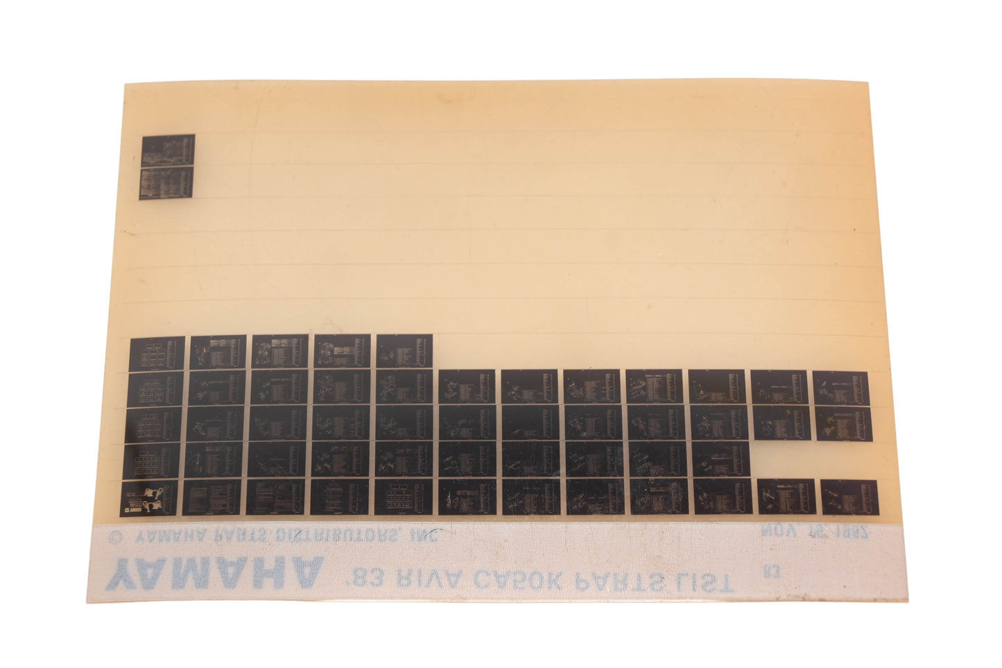 OEM Yamaha XM005-108 1983 RIVA CA50K Parts List Microfiche Rev:11/15/1982