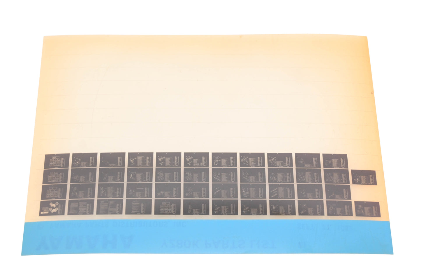 OEM Yamaha XM005-111 1983 YZ80K Parts List Microfiche Rev:9/27/1982