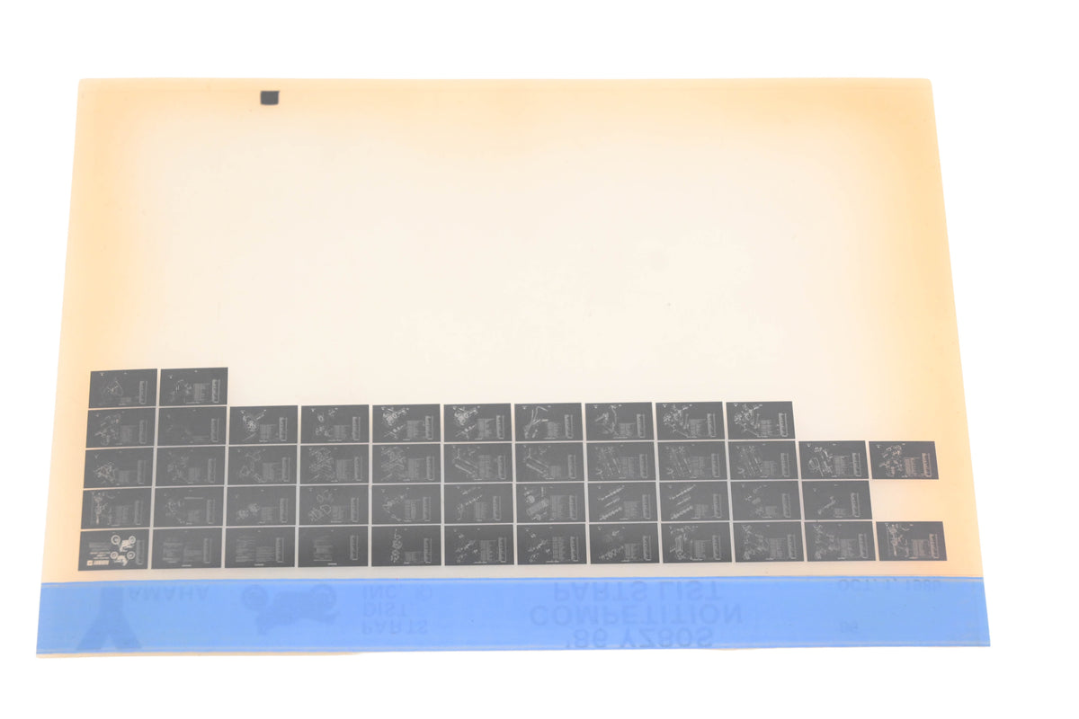 OEM Yamaha XM005-135 1986 Competition YZ80S Parts List Microfiche Rev:10/1/1985