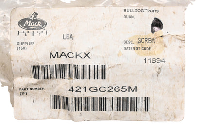Mack 421GC265M, 20706051 Flange Screw NOS