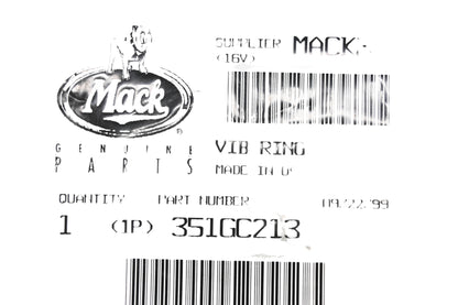 Mack 351GC213 Vibration Ring NOS