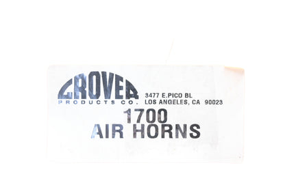 Grover 1700 Air Horn Kit NOS