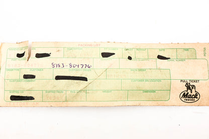 Mack 8183-804776, 1252401 Rocker Arm NOS
