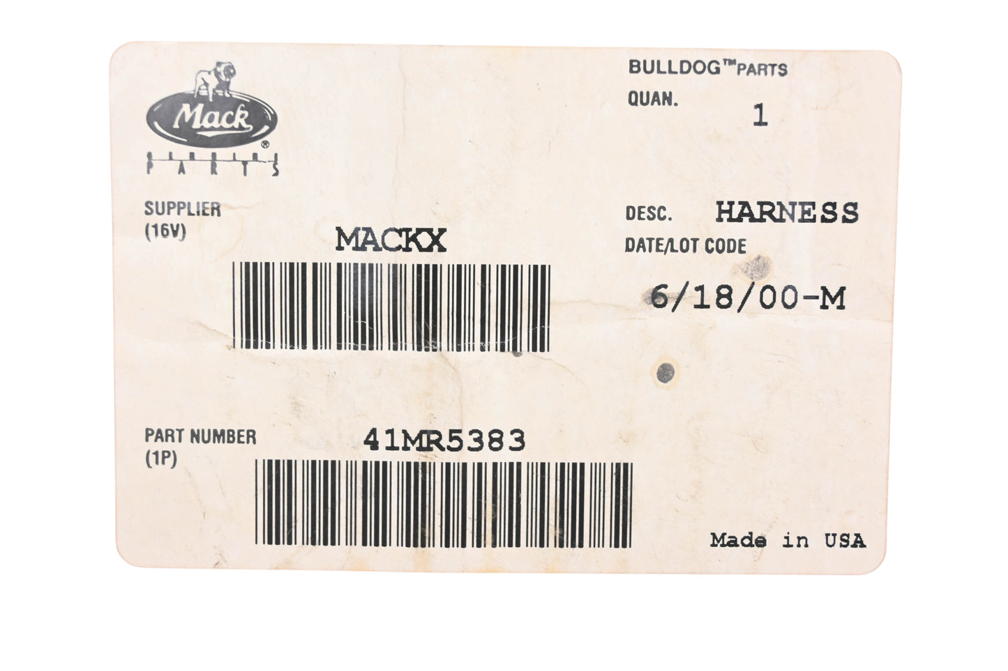 Mack 41MR5383 Engine Wiring Harness NOS