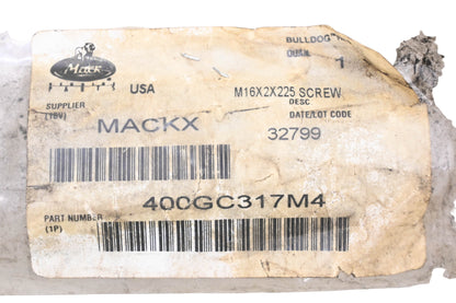 Mack 400GC317M4, 20706537 Screw M16x2x225 NOS