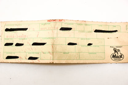 Mack 8183-348551 Deflector NOS