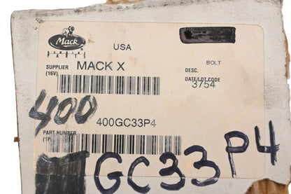 Mack 400GC33P4 Cylinder Head Screw NOS