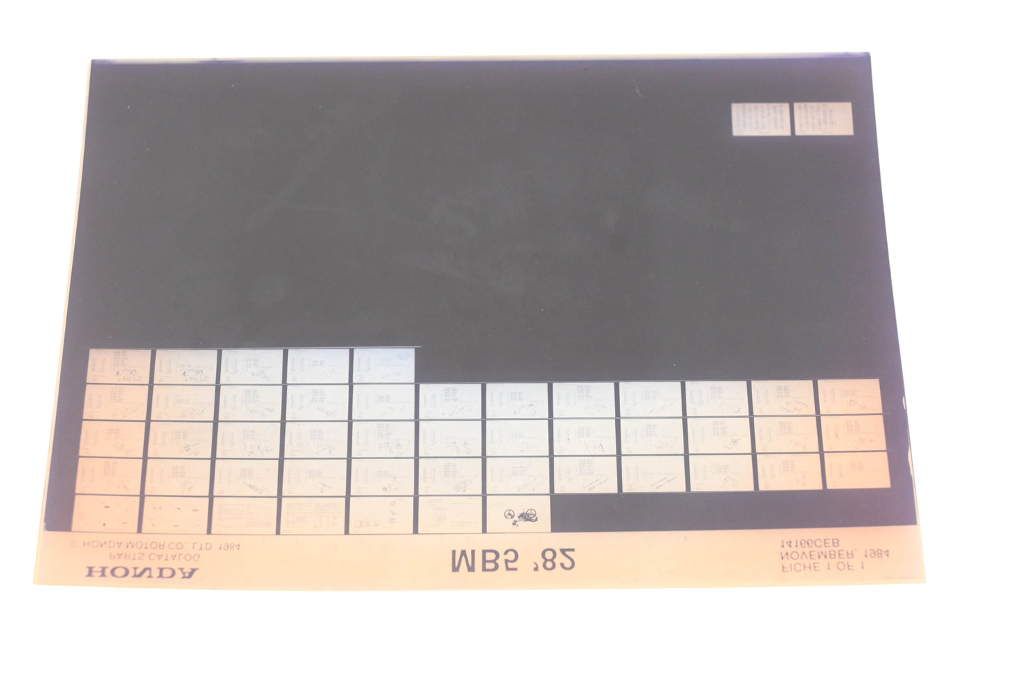 OEM Honda 14166CEB 1982 MB5 Parts List Microfiche Rev:11/1984