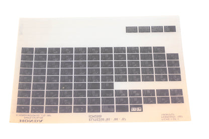 OEM Honda 14KM1FEF 1985-87 Elite250 CH250 Parts List Microfiche Rev:2/1987