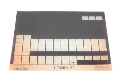 OEM Honda 14VM0FEC 1985 FL350R Parts List Microfiche Rev:9/1985