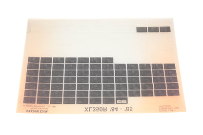OEM Honda 14KL3EEE 1984-85 XL350R Parts List Microfiche Rev:2/1987