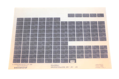 OEM Honda 14MF2EEG 1984-86 Interceptor VF500F Parts List Microfiche Rev:7/1986