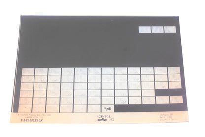 OEM Honda 14ME0CEB 1982 Hawk CB450T Parts List Microfiche Rev:5/1985