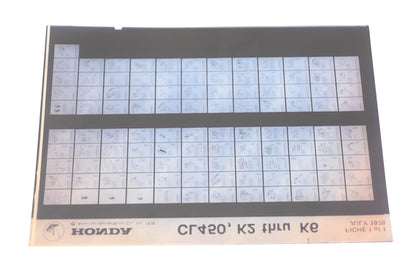 OEM Honda WE050-170 CL450 K2-K6 Parts List Microfiche Rev:7/1978