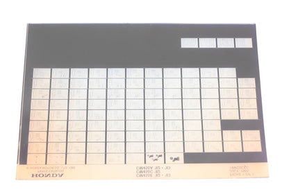 OEM Honda 14MC0CEC 1982-83 CM450E 1982 CM450C 1982-83 CM450A Parts List Microfiche Rev:7/1985