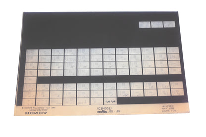 OEM Honda 14413AEC 1980-81 Hawk CB400T Parts List Microfiche Rev:5/1985