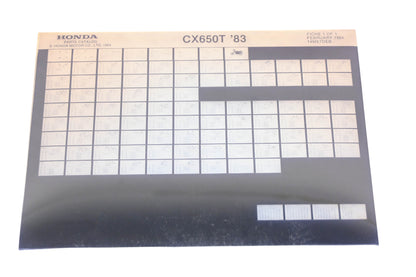 New OEM Honda 14ME7DEB 1984-86 Magna VF700C Parts List Microfiche Rev:2/1987+H100+F84:F103+F84:F105+H100+F84:F103+H100+F84:F103+F+F84:F103 NOS