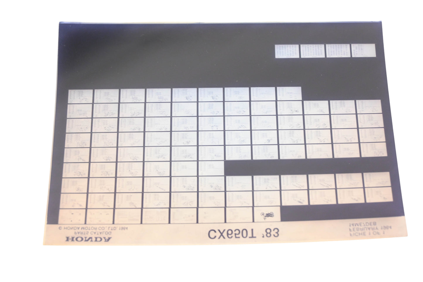 New OEM Honda 14ME7DEB 1984-86 Magna VF700C Parts List Microfiche Rev:2/1987+H100+F84:F103+F84:F105+H100+F84:F103+H100+F84:F103+F+F84:F103 NOS