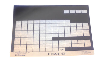 New OEM Honda 14ME7DEB 1984-86 Magna VF700C Parts List Microfiche Rev:2/1987+H100+F84:F103+F84:F105+H100+F84:F103+H100+F84:F103+F+F84:F103 NOS