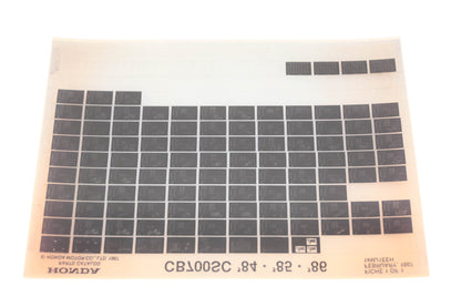 New OEM Honda 14MJ1EEH 1984-86 CB700SC Parts List Microfiche Rev:2/1987 NOS