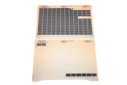 New OEM Honda 14MB1EEG 1984-86 Magna VF700C Parts List Microfiches Rev:2/1987 NOS