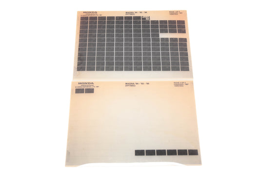 New OEM Honda 14MB1EEG 1984-86 Magna VF700C Parts List Microfiches Rev:2/1987 NOS