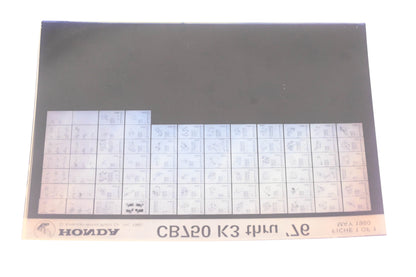 New OEM Honda WE050-200 1976 CB750 K3 Parts List Microfiche Rev:5/1980 NOS