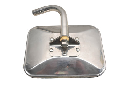 Aftermarket MX022-3 6"x8" Stainless Steel Side Mirror w/ Elbow