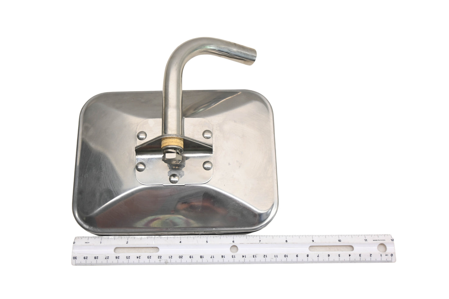 Aftermarket MX022-3 6"x8" Stainless Steel Side Mirror w/ Elbow