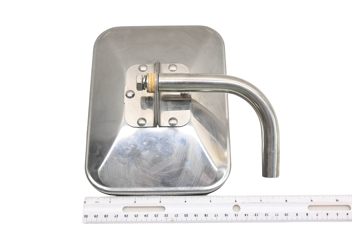 Aftermarket MX022-3 6"x8" Stainless Steel Side Mirror w/ Elbow