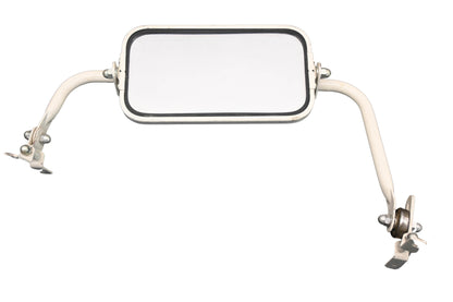Delbar MX022-5 6"x11"White Side Mirror Assembly