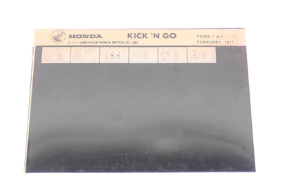 New OEM Honda XM005-144 Kick 'N Go Parts List Microfiche Rev:2/1977 NOS
