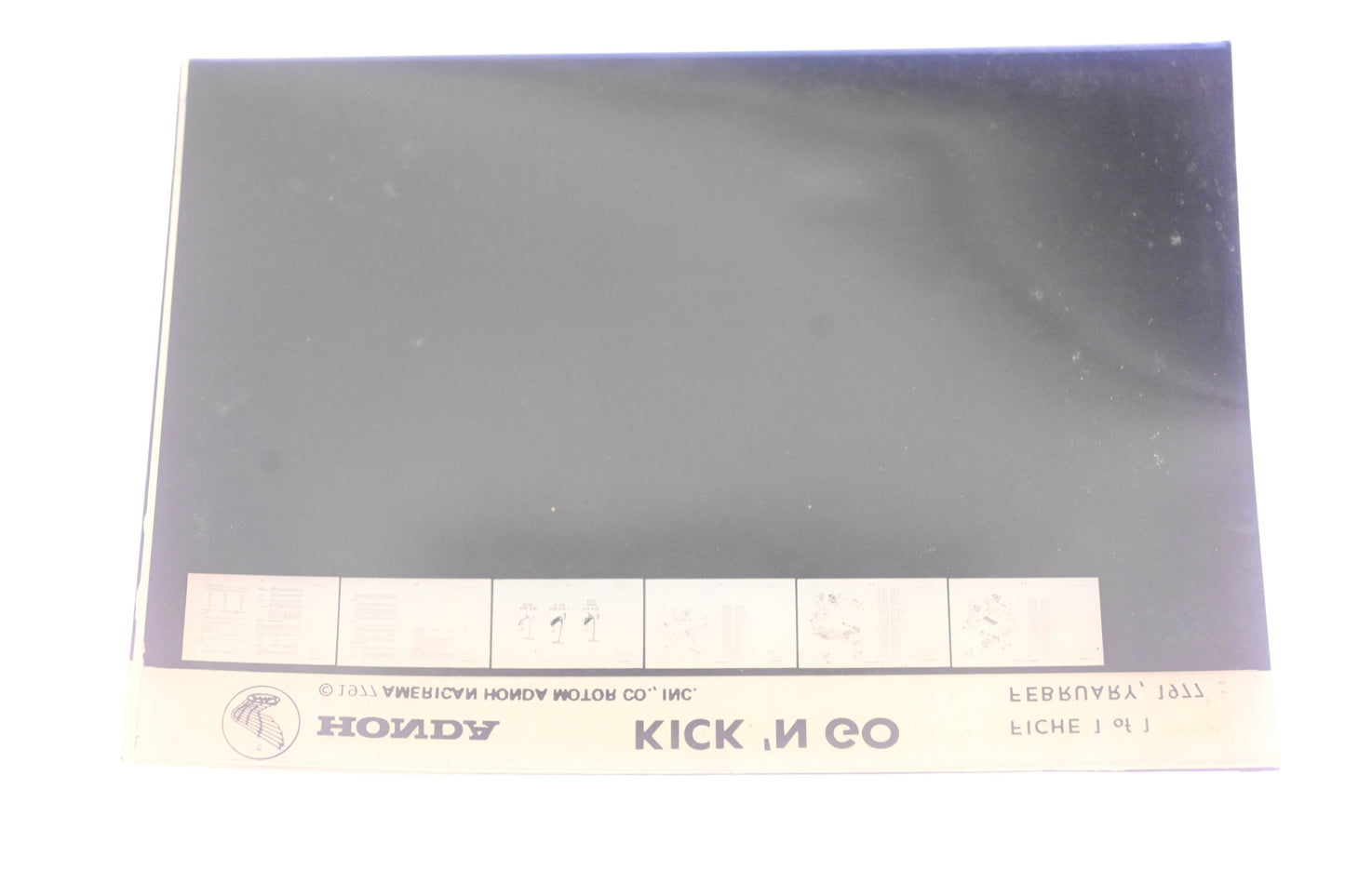 New OEM Honda XM005-144 Kick 'N Go Parts List Microfiche Rev:2/1977 NOS