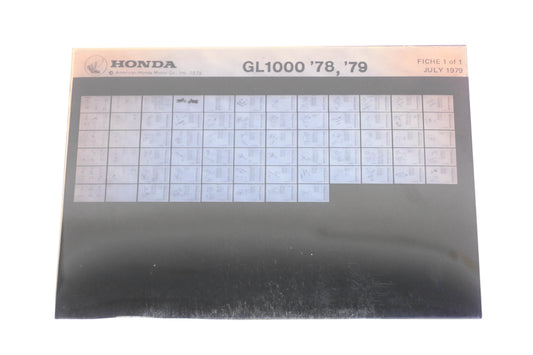 New OEM Honda XM005-154 1978-79 GL1000 Parts List Microfiche Rev:7/1979 NOS
