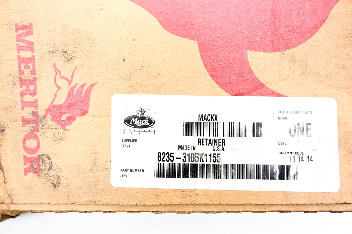 Mack 8235-3105K1155, 3105 K 1155 Meritor Bearing Retainer NOS