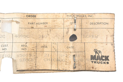 Mack 409GC210 Screw NOS
