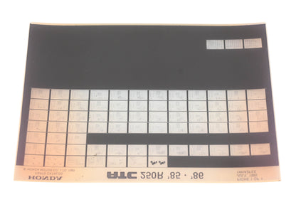 OEM Honda 14HA2FEE 1985-86 ATC250R Parts List Microfiche Rev:7/1985