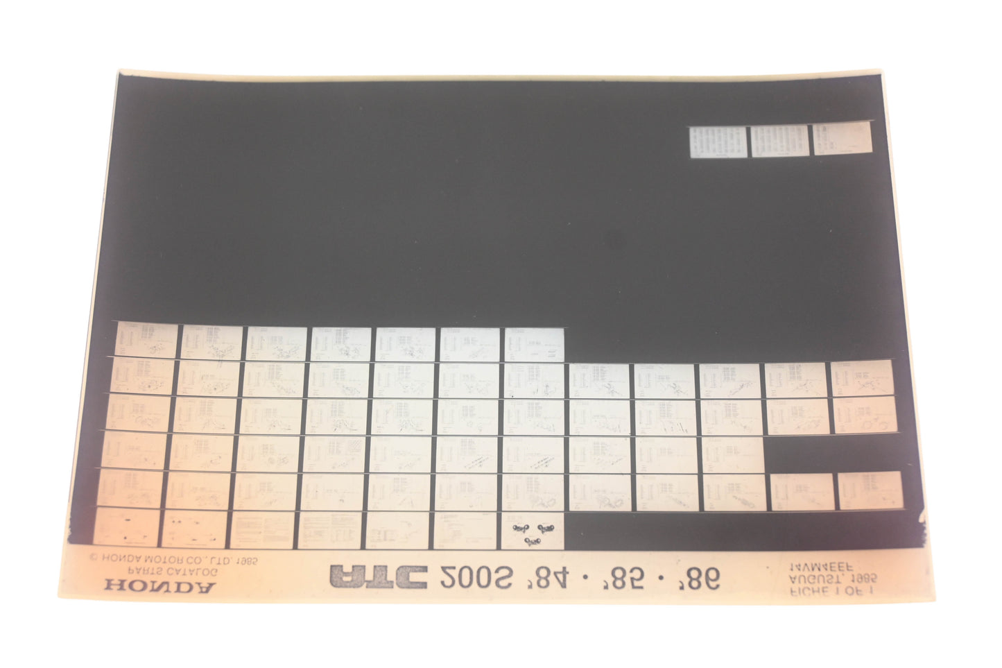 OEM Honda 14VM4EEF 1984-86 ATC200S Parts List Microfiche Rev:8/1985