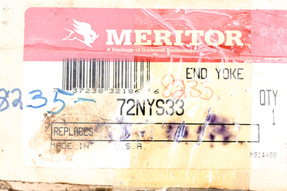 Meritor 72NYS33, 8235-72NYS33 End Yoke NOS