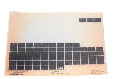 OEM Honda 14HB7GED 1986-87 Fatcat TR200 Parts List Microfiche Rec\v:12/1986