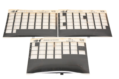 Johnson Outboard 62A, 62B, 62C 1962 3hp - 75hp Parts List Microfiches Rev:11/73