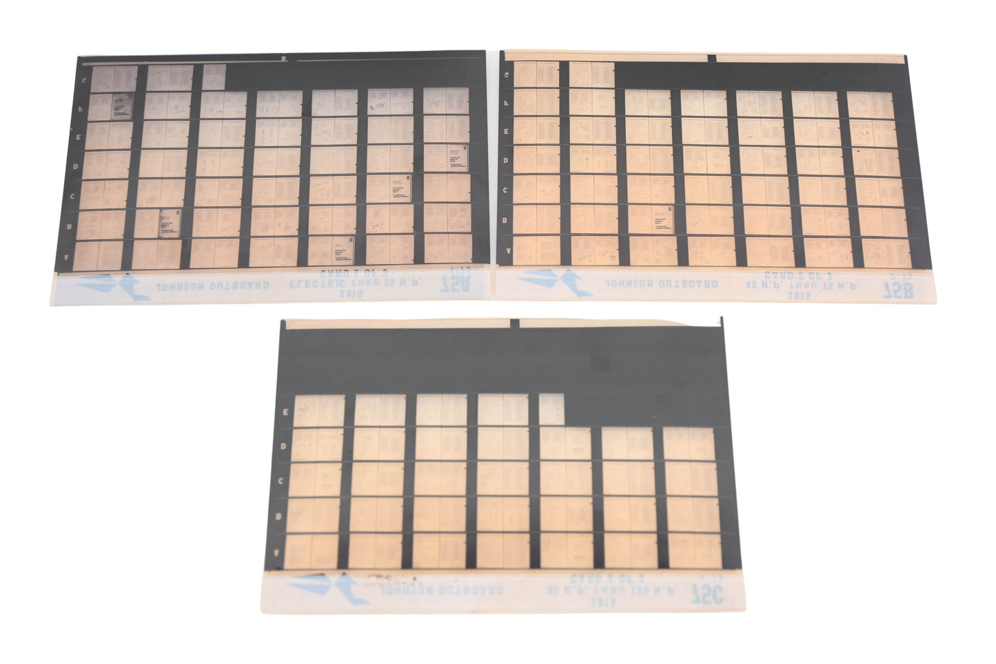 Johnson Outboard 75A, 75B, 75C 1975 Electric - 135hp Parts List Microfiches Rev:4/1975