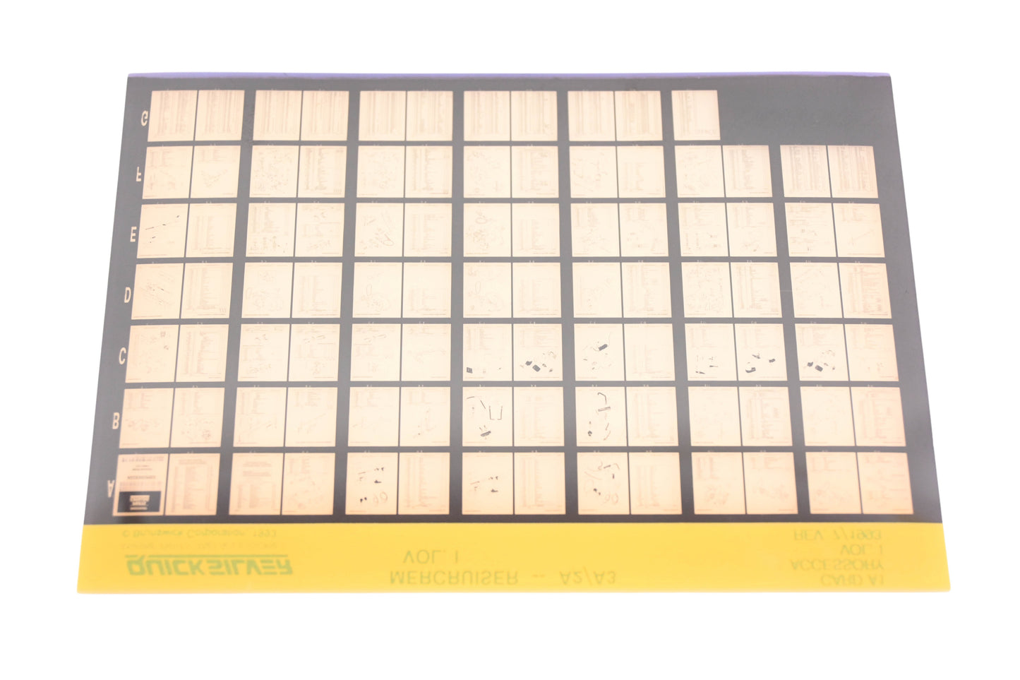 Quicksilver Card A1 Mercruiser-A2/A3 Accessory Microfiche Rev:7/1993