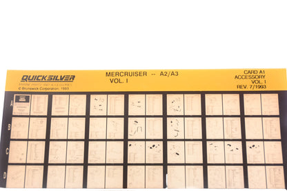 Quicksilver Card A1 Mercruiser-A2/A3 Accessory Microfiche Rev:7/1993