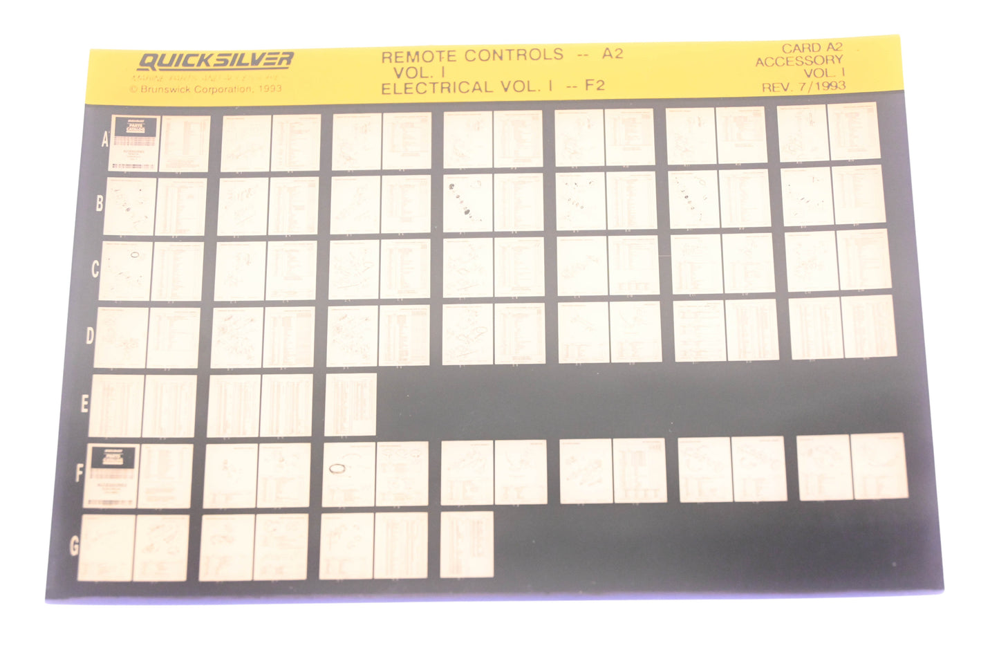 Quicksilver Card A2 Remote Controls-A2 Electrical-F2 Accessory Microfiche Rev:7/1993