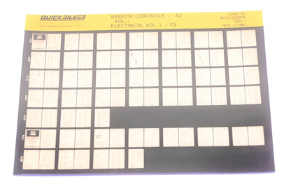 Quicksilver Card A2 Remote Controls-A2 Electrical-F2 Accessory Microfiche Rev:7/1993