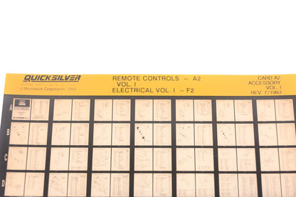 Quicksilver Card A2 Remote Controls-A2 Electrical-F2 Accessory Microfiche Rev:7/1993