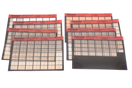 Quicksilver 90-812968-93 Master Price List US Edition Microfiches Rev:3/15/1993