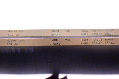 Mack RD690 45, RD690 45-1 RD690S29506 - RD690S30614 VRI Microfiche Lot of 2 NOS